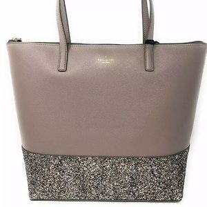 Kate Spade Greta Court Penny Glitter Large Top Zip